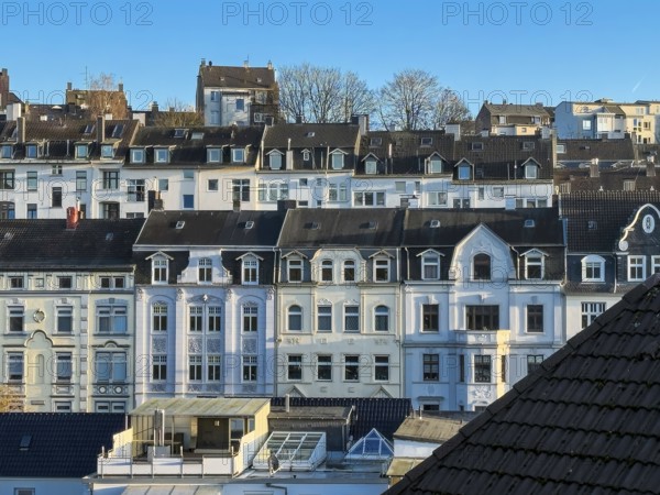 Residential district with residential buildings from the Gründerzeit period in Wuppertal, Germany