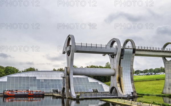 Falkirk Wheel, Forth and Clyde Canal, Falkirk, Scotland, UK