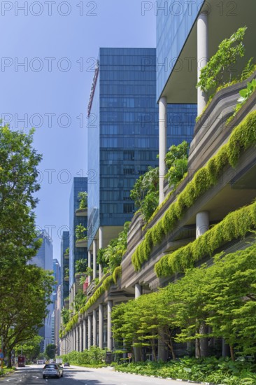 Parkroyal Collection Pickering, luxury five-star hotel with green walls and sky gardens in Central Area of the city Singapore, Southeast Asia