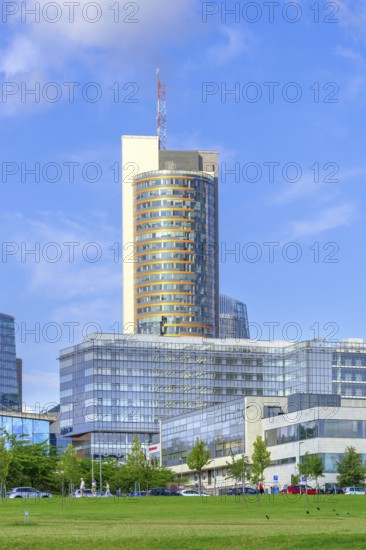 Europa Tower, Europos bokštas, high-rise building in the Vilnius Central Business District, Vilnius CBD in Šnipišk? s, Lithuania, Baltic states