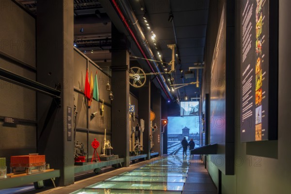 Visitors at Train World, railway museum in Schaerbeek, Schaarbeek, Brussels, Belgium