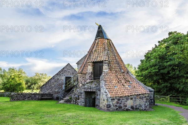 Preston Mill and Phantassie Doocot, River Tyne, East Lothian, Scotland, UK
