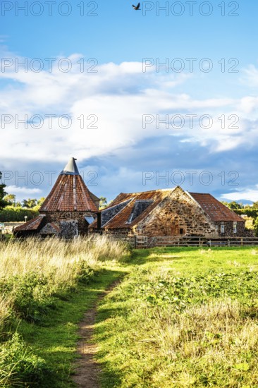 Preston Mill and Phantassie Doocot, River Tyne, East Lothian, Scotland, UK
