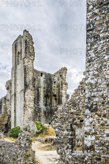 Ruins of Corfe Castle, Wareham, Dorset, England, United Kingdom