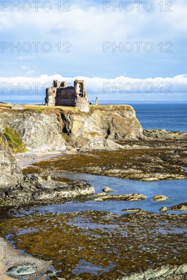 Ruins of Tantallon Castle, North Berwick, East Lothian, Scotland, UK