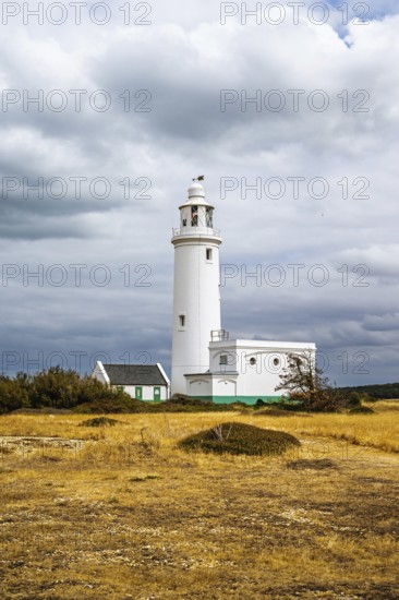 Hurst Point Lighthouse and Hurst Castle, Hurst Spit, Milford on Sea, Lymington, Hampshire, UK