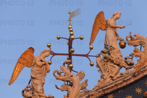 Decorated details at San Marco Basilica, St. Mark's Square, Venice, Veneto, Italy