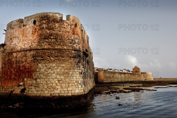 Historic Portuguese fortress in El Jadida, situated on a calm body of water, El Jadida, Casablanca-Settat region, Morocco