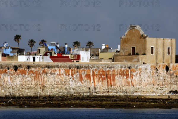 Historic buildings and city walls of the Cité Portugaise of El Jadida with sea views, El Jadida, Casablanca-Settat, Morocco