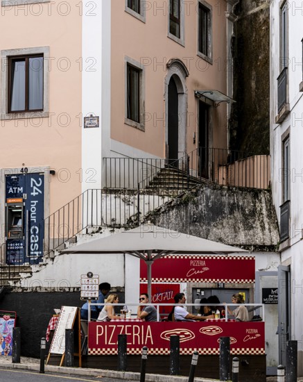 Small pizzeria in the old town of Sintra, Lisbon, Portugal