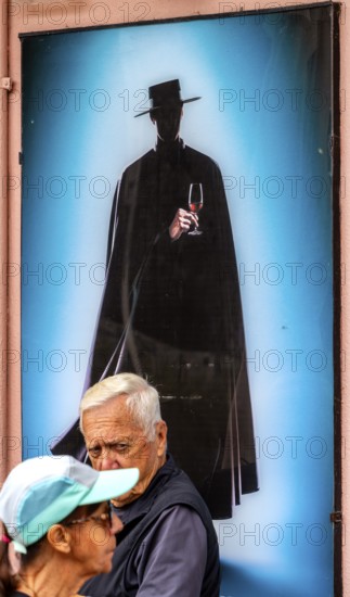 Advertising sign on the exterior of a bar in Sintra, Lisbon, Portugal