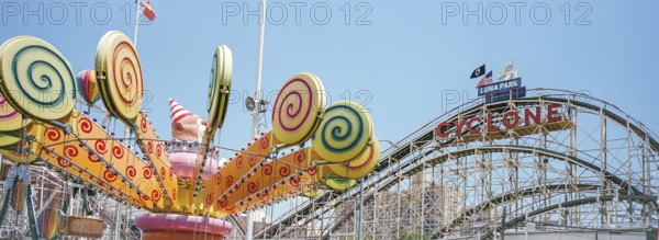 Cyclone Luna Park in Coney Island, 1000 Surf Ave, Brooklyn, New York, USA