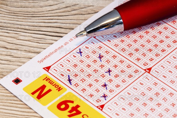 Lotto 6aus49: Close-up of a ticket