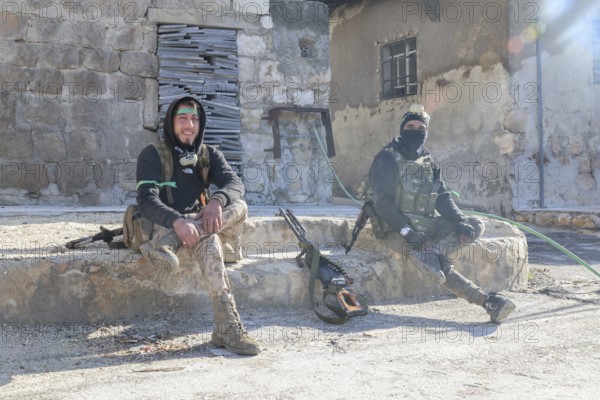 In Aleppo, Syria on January 10, 2026, Syrian Army soldiers deploy throughout the Sheikh Maqsoud and Ashrafieh neighborhoods following days of fierce clashes with SDF Kurdish forces, which ultimately resulted in the withdrawal of the Kurdish forces towards eastern Syria, Aleppo, Sheikh Maqsood, Syria