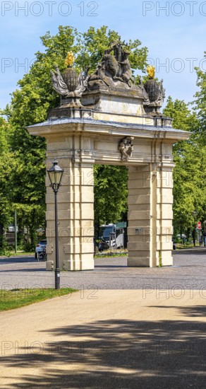 The Jägertor, landmark in downtown Potsdam, Brandenburg, Germany