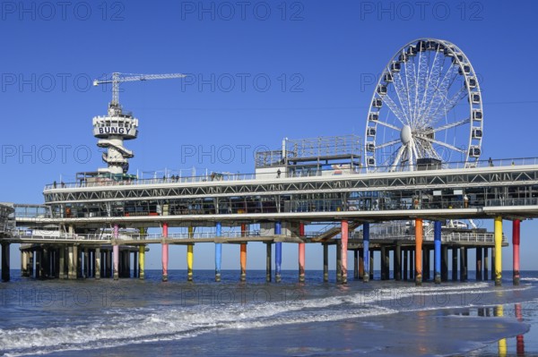 Pier von Scheveningen, The Hague, North Sea, South Holland, Netherlands