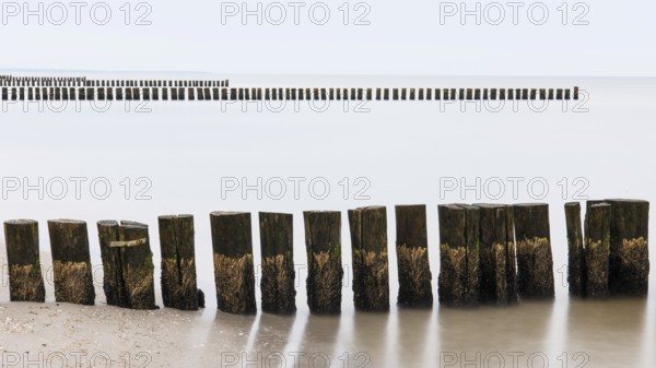 Grooves in the Baltic Sea near Zingst, Fischland-Darss-Zingst, Zingst, Mecklenburg-Western Pomerania, Germany