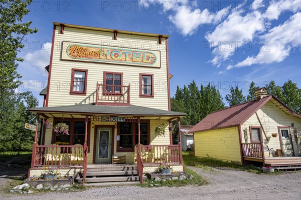 Hotel, historic building, McCarthy, Wrangell St. Elias National Park, Alaska, USA