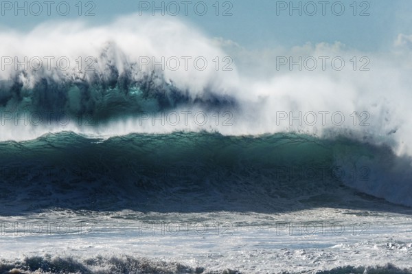 Waves on the ocean off Madeira, Jardim do Mar, Madeira, Portugal