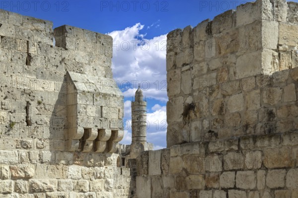 Israel, Jaffa Gate Jerusalem Old City that leads to Holy Sepulchre, Western Wall and Dome of Rock