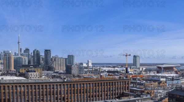 Scenic Toronto financial district business skyline and modern architecture