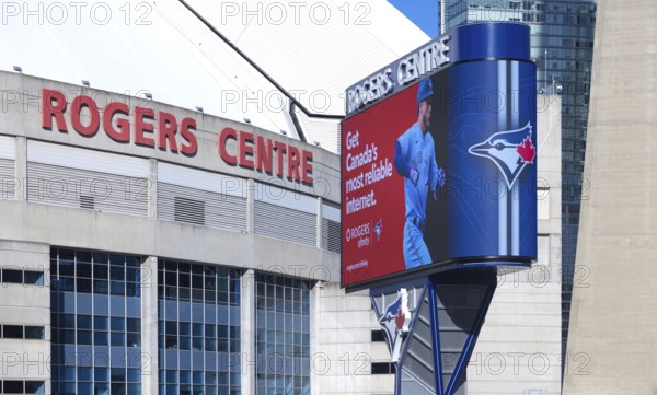 Toronto, Ontario, Canada, 1 February, 2025: Rogers Skydome stadium centre for sport, music concerts and cultural events. Toronto Blue Jays Baseball game