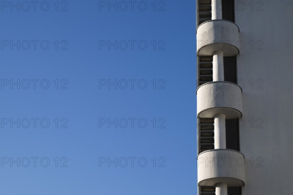 Outdoor staircase, Olympic Stadium, architects Yrjö Lindegren and Toivo Jäntti, Helsinki, Finland