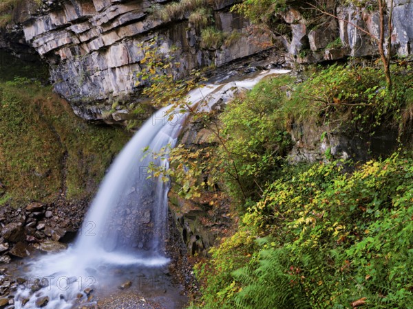 Diesbach Waterfall, Canton of Glarus, Switzerland