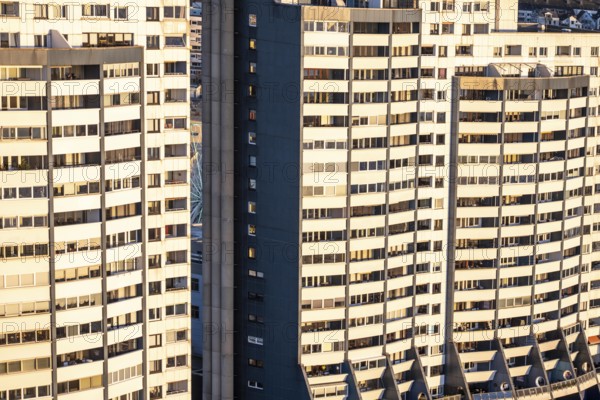 Columbus Center residential skyscrapers, over 550 apartments, some luxurious condominium, over 80 meters high, in Bremerhaven, Bremen, Germany