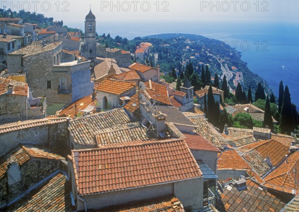 Roquebrune and Cap Martin on the Cote d'Azur, Mediterranean, southern France, June 1999, vintage, retro, old, historic