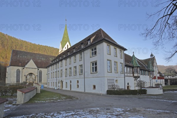 Benedictine monastery built 15th century, monastery church, Blaubeuren, Swabian Jura, Baden-Württemberg, Germany