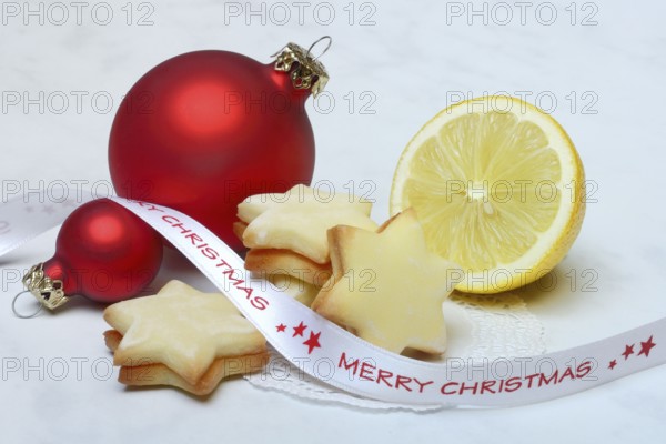 Lemon cookies and Merry Christmas tape