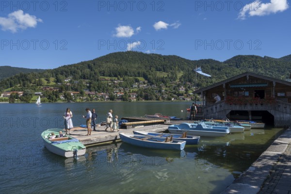 Bootsverleih am Tegernsee, Rottach-Egern, Upper Bavaria, Bavaria, Germany