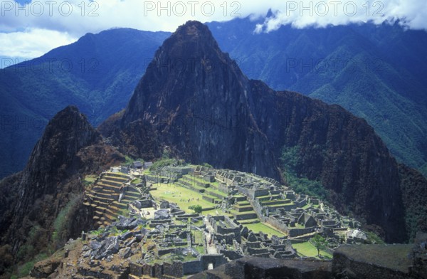 Machu Picchu, Andean Highlands, Peru, South America, September 1997, vintage, retro, old, historic