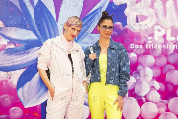 Luise Zücker and Zora Alber at the opening of Bubble Planet - The Adventure Museum for All Senses at Arena Berlin, Berlin, 11.12.2025