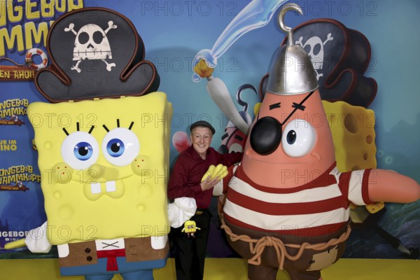 Santiago Ziesmer, German dubbing voice of SpongeBob - German premiere of SpongeBob SquarePants: Pirates Ahoy!, cinema in the Kulturbrauerei, Berlin, 14.12.25