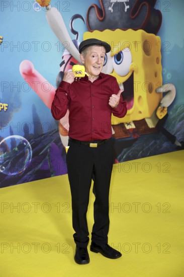 Santiago Ziesmer, German dubbing voice of SpongeBob - German premiere of SpongeBob SquarePants: Pirates Ahoy!, cinema in the Kulturbrauerei, Berlin, 14.12.25