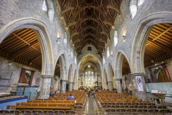 Interior view of St. Canice's Cathedral, Kilkenny, County Kilkenny, Ireland