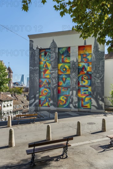 Malaga loves Basel, street art at Kohlenberg, Basel
