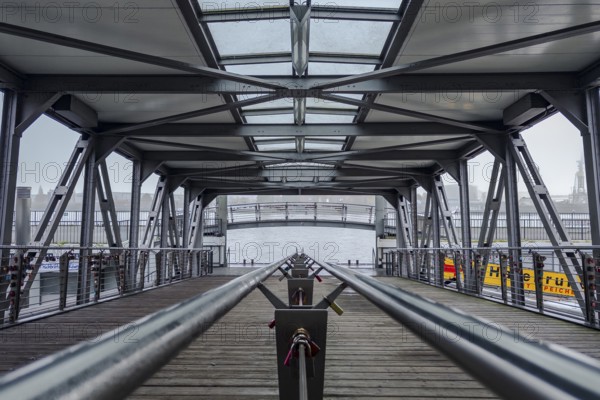 A jetty at the piers, St. Pauli, Hamburg, Germany