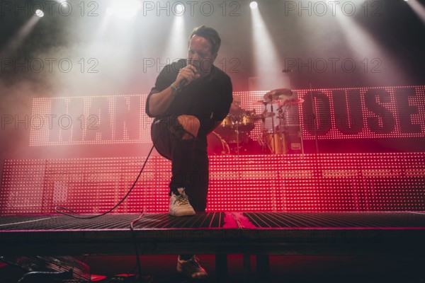 Singer Christoph von Freydorf from Emil Bulls live on X-Mas Bash Tour 2025 at Huxley's New World in Berlin on 05.12.2025