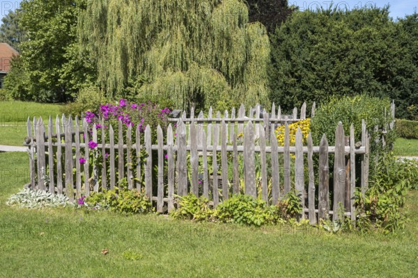 Bauerngarten im spa garden, Ort Schliersee, Upper Bavaria, Bavaria, Germany
