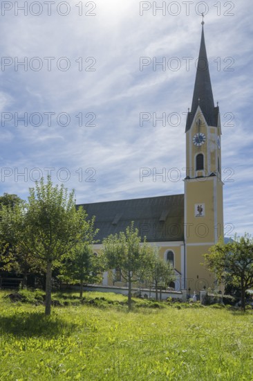 St. Sixtus Church, Schliersee, Upper Bavaria, Bavaria, Germany