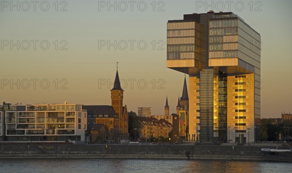 Crane Buildings, Rheinauhafen, Cologne, Rhineland, North Rhine-Westphalia, Germany
