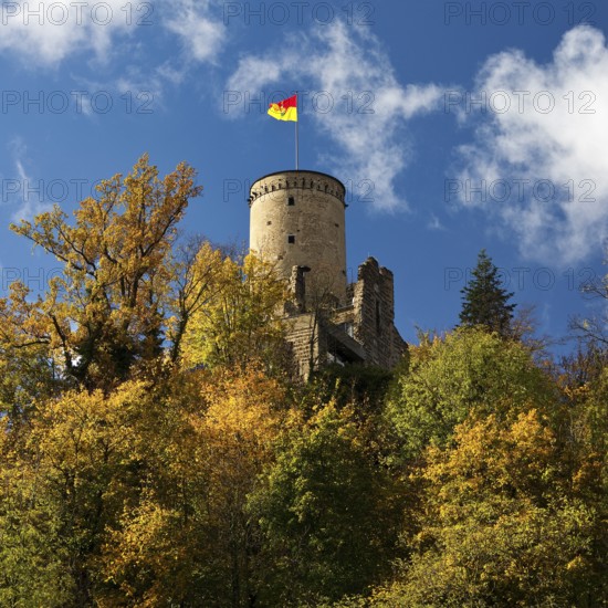 Godesburg in autumn, Bad Godesberg, Bonn, North Rhine-Westphalia, Germany