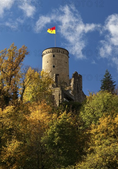 Godesburg in autumn, Bad Godesberg, Bonn, North Rhine-Westphalia, Germany