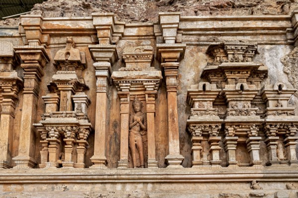 Close-up of ancient architectural reliefs, The Temples of Polonnaruwa in Sri Lanka