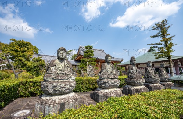 Stone Buddha Statues, Ninna-ji Renge-ji Temple, Buddhist Temple, Kyoto, Japan