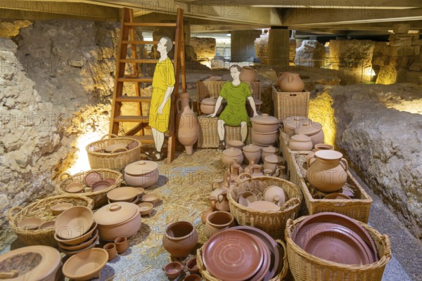 Museo del Foro de Caesaraugusta, Roman forum museum, Zaragoza, Aragon, Spain
