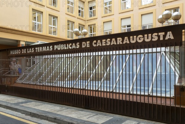 Museo de las Termas Publicas de Caesaraugusta, Roman public baths museum, Zaragoza, Aragon, Spain